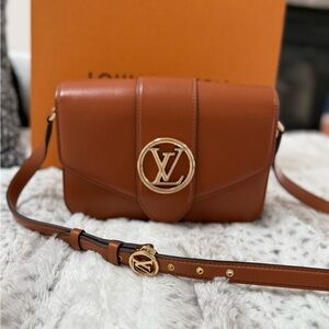 Louis Vuitton Pont 9 Leather Crossbody Bag